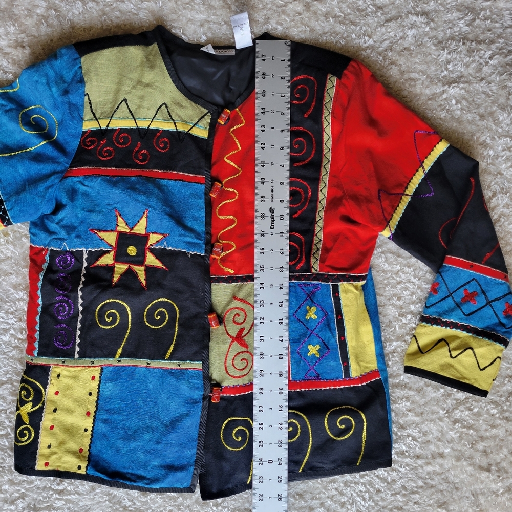 Draper's And Damon's Patchwork Embroidered Jacket… - image 4